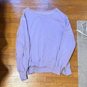 American Eagle Outfitters Light Purple Crew Neck Sweater